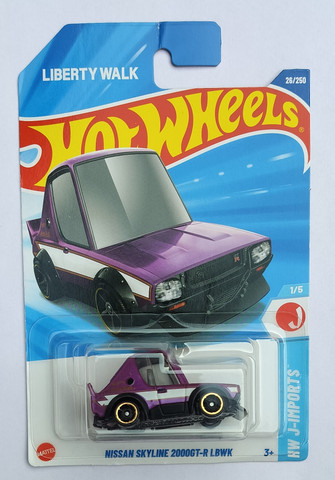 HOT WHEELS HW J-IMPORTS 1/5 NISSAN SKYLINE 2000GT-R LBWK TOY CAR