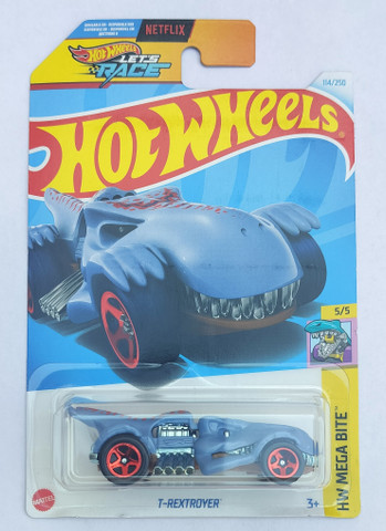 Hot Wheels T-Rex Troyer HW Mega Bite Die-Cast Car - 1:64 Scale Red Edition (114/250)