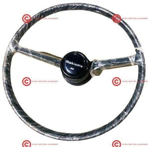 GOYAL MOTORS Willys 2 Spoke Steering Wheel|REPLICA MADE INDIAN FIT
