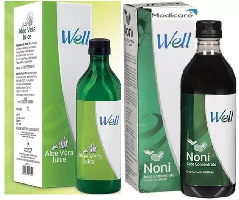 Modicare WELL ALOE VERA & NONI JUICE CONCENTRATE COMB0 2X1000ML Price in  India - Buy Modicare WELL ALOE VERA & NONI JUICE CONCENTRATE COMB0 2X1000ML  online at Flipkart.com