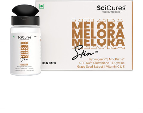 Melora Skin SciCures Melasma & Pigmentation Supplement | Glutathione + Pycnogenol 75mg Price in India - Buy Melora Skin SciCures Melasma & Pigmentation Supplement
