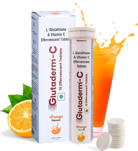glutathione in orange Glutaderm C Effervescent Tablets, Flavour, 15 Tablets Price India This leads to cellular b12 injections near me clogged pores Selection:90 Vegetarian Capsules