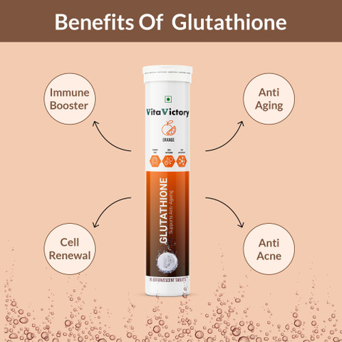 Vita Victory L-Glutathione Tablets 500mg with Vitamin C for  Hyperpigmentation & Skin Glow Price in India