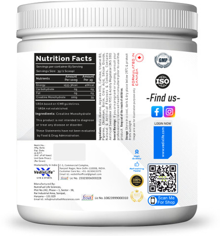 VedixLife L-Carnitine 3000 mg Liquid 450 ml, with Creatine monohydrate  Price in India - Buy VedixLife L-Carnitine 3000 mg Liquid 450 ml, with Creatine  monohydrate online at Flipkart.com