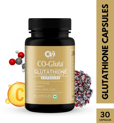 CO Luxury Glutathione Capsules With Vitamin C | Skin Whitening &  Brightening Price in India - Buy CO Luxury Glutathione Capsules With  Vitamin C