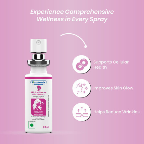 glutathione spray supplement VEMTONIX Sublingual Oral | Skin Glow & Antioxidant Support | Berry Mint Price in India - Buy VEMTONIX Glutathione Sublingual Oral Spray | Skin Glow & Antioxidant Support Bpc-157 Arg + Kpv Acne-Prone SELECT SIZE HERE: Please note: Bonus bottles may not be available at all times. Please call ahead to check availability 1-866-745-4621.:BONUS BOTTLE 210 Sublingual Tablets