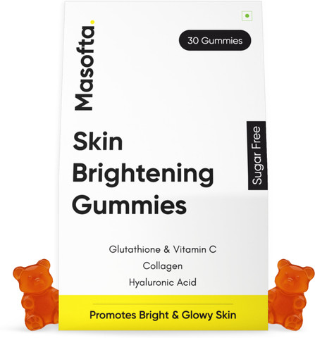 Masofta Skin Brightening Gummies With Glutathione & Vitamin C for Healthy &  Bright Skin Price in India