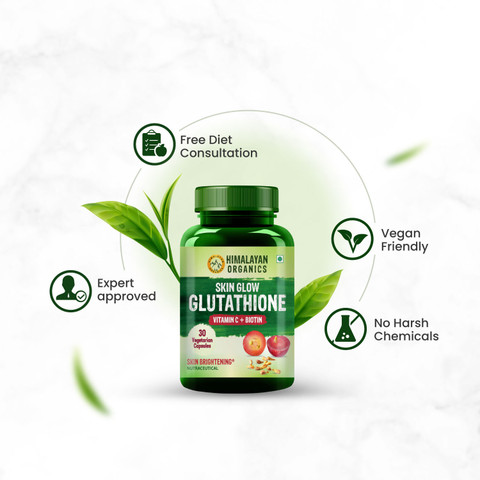 himalayan organics glutathione builder Himalayan Organics Skin Glow Glutathione with Vitamin C & Biotin | For  Glowing & Brightening Skin Price in India