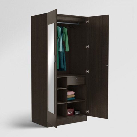 Godrej Interio Genesys Engineered Wood 2 Door Wardrobe Price in