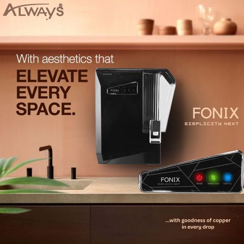 Always Fonix ISI Mark 10 L RO + UV + Copper Water Purifier