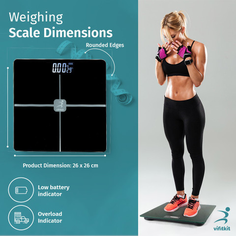 VIFITKIT Digital Weight Machine with LCD Display & Step-on Technology ...