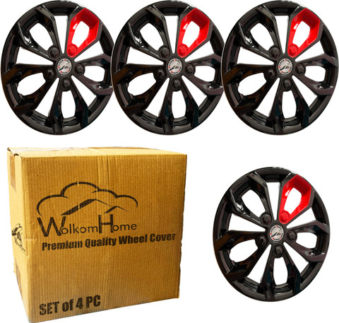 WolkomHome Car accessories Wheel cap, Hub Cap 14 Inch FURRY BLACK