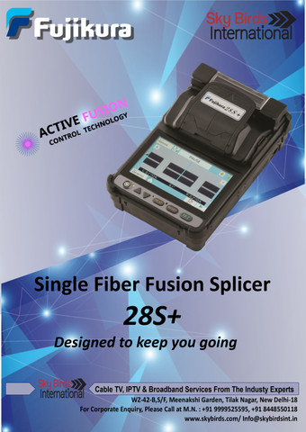 FUGIKURA FUJIKURA 28S OPTICAL FIBER FUSION SPLICER SPLICING