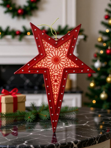 MG TRADING Multicolor Led Christmas Hanging Star Light for Indoor