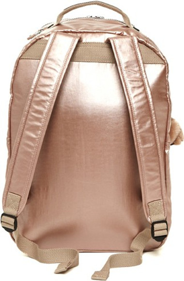 KIPLING SEOUL METALLIC - ROSE GOLD 2 L Laptop Backpack Rose  display picture 1