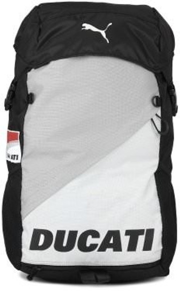 PUMA Ducati Backpack White, Black, Grey - Price in India