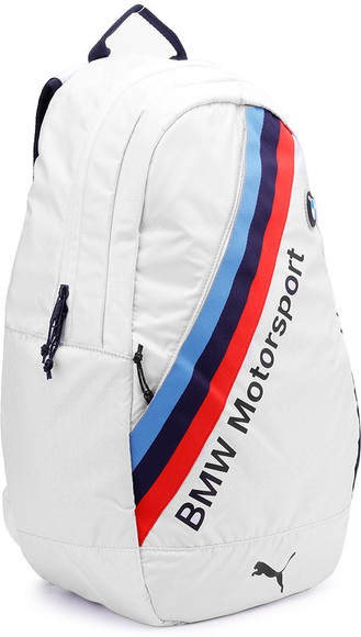 PUMA BMW Motorsport Laptop Backpack White and Blue - Price in India |  Flipkart.com