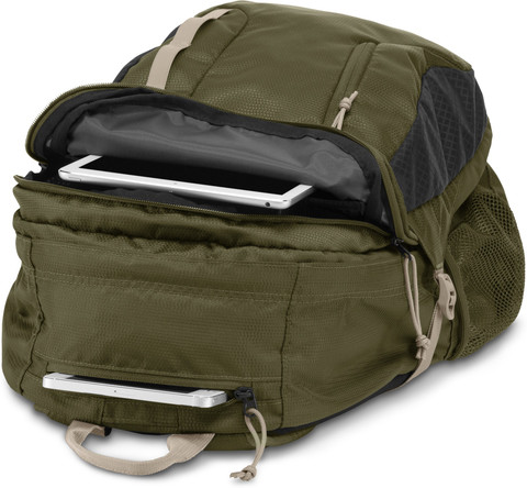 JanSport Agave 32 L Laptop Backpack Green Machine/Grey Tar - Price