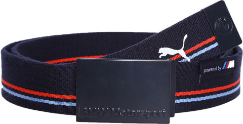 PUMA Men Casual Blue Fabric Belt bmw team blue-marina blue-high risk red -  Price in India | Flipkart.com