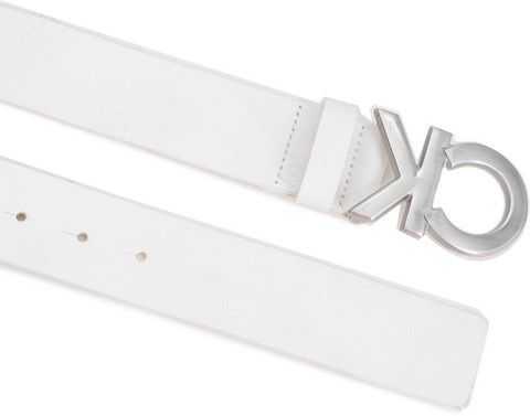 white calvin klein belt