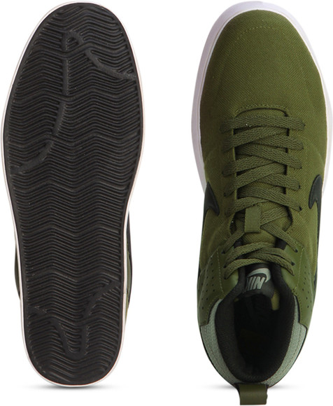 nike liteforce iii mid green sneakers