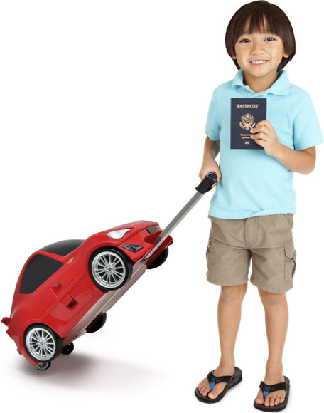 Ridaz Kids Pull Along Toyota 86 Bag- Red Small Travel Bag - Medium