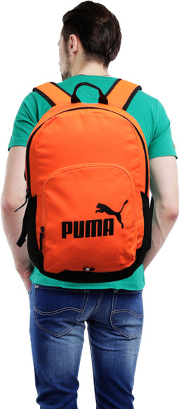 PUMA Phase 21 L Backpack Shocking Orange-Puma Black - Price in India |  Flipkart.com