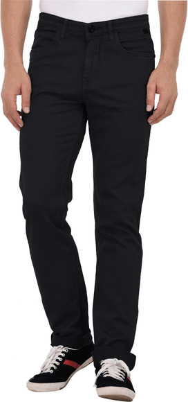 Afox Slim Men Black Jeans - Buy Afox Slim Men Black Jeans Online