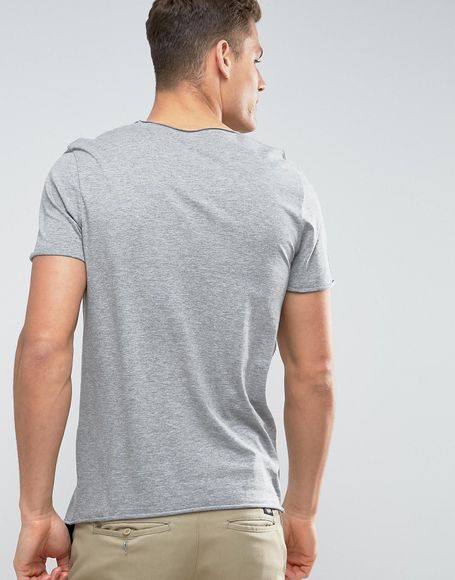 ZeniuZ Solid Men Scoop Neck Grey T-Shirt - Buy ZeniuZ Solid Men