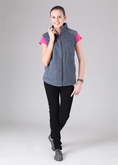 Wildcraft Sleeveless Solid Women Fleece Jacket - Buy Blue