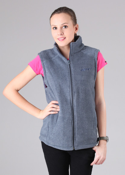 Wildcraft Sleeveless Solid Women Fleece Jacket - Buy Blue
