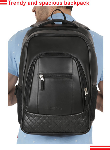 billion leather backpack Billion HiStorage 30 L Laptop Backpack Black - Price in India