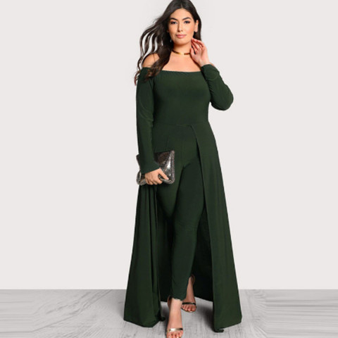 shein dark green dress Rosanna Dress main image 1