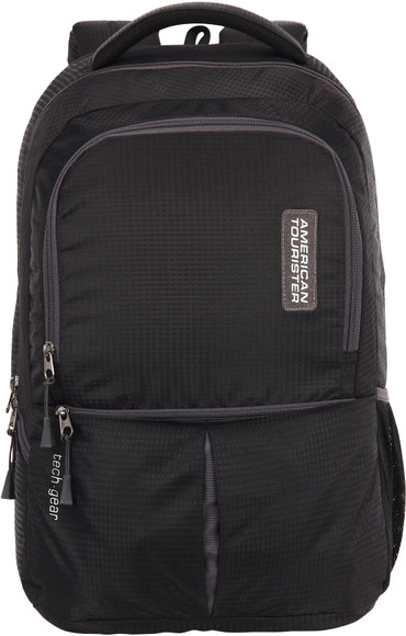 american tourister amt techno black laptop backpack 510 0 09001 AMERICAN TOURISTER AMT TECH GEAR LAPTOP BP 01-BLK 28 L Laptop Backpack Black  01 - Price in India