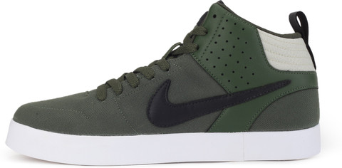 nike liteforce iii mid green sneakers