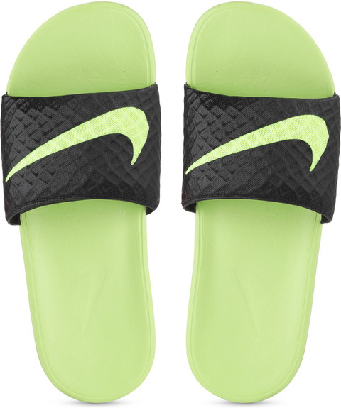 靴 NIKE BENASSI SOLARSOFT OLYFED SLIDE NIKE Men BENASSI SOLARSOFT Slides - Buy BLACK/VOLT Color NIKE Men