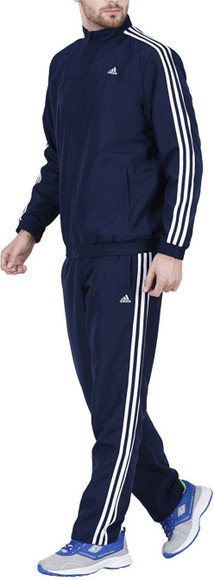 navy blue adidas tracksuit