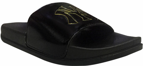 NWOT-Mens 9 NEW YORK YANKEE 
Jual SANDAL black and gold
Unique slides  flip-flop Nike OffCourt Slide Sandal MLB New York Yankees Mens Size 9  main image 4
