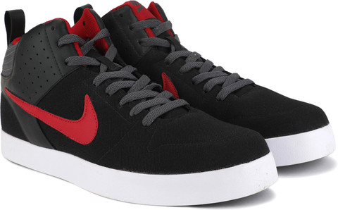 nike liteforce mid black sneakers