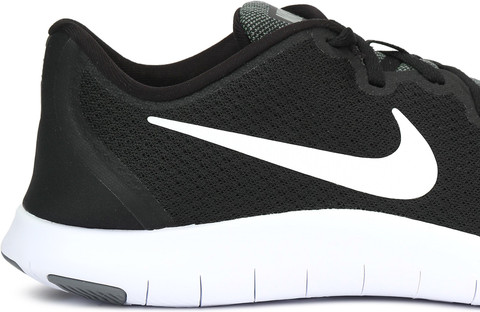 nike flex contact black and white