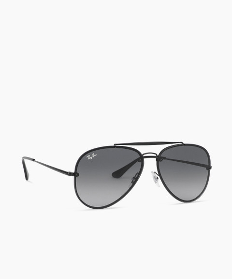 Buy Ray-Ban Aviator Sunglasses Black For Men Online Best Prices
