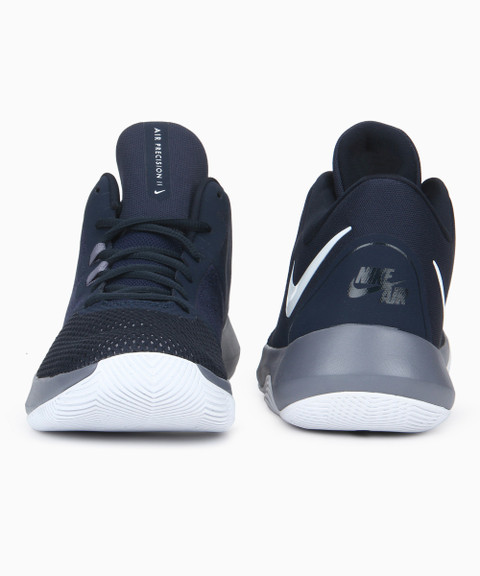 navy and white basketball shoes