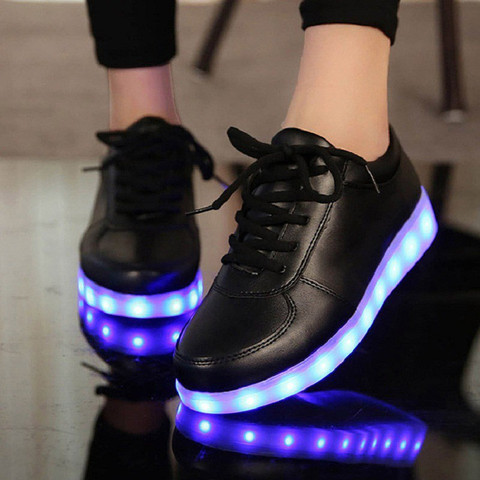 Mr.SHOES Black Shoes USB Charging LED Light 7 COLOR Up Glowing Luminous  Dancing Sneakers Dancing Shoes For Men - Buy Black Color Mr.SHOES Black  Shoes USB Charging LED Light 7 COLOR Up