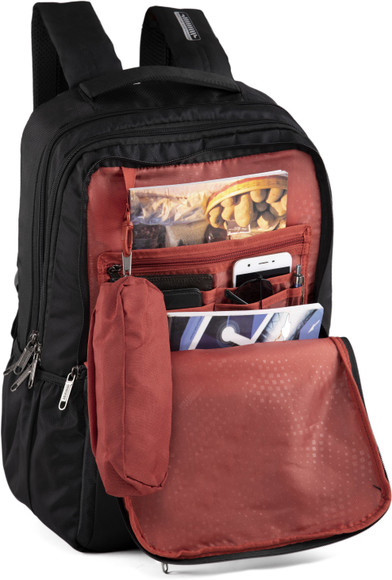 american tourister logix nxt 04 black laptop backpack AMERICAN TOURISTER AMT LOGIX NXT LAP BP 04 BLACK 38 L Laptop Backpack Black  - Price in India