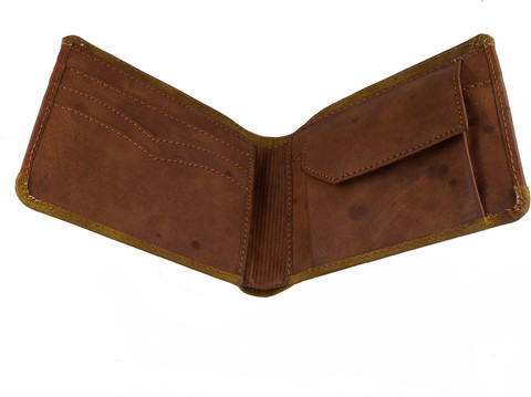 DIESEL Men Casual Brown, Green Genuine Leather Wallet Brown