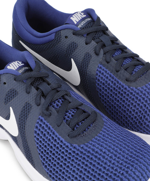nike men's revolution 4 blue running shoes