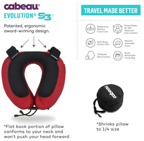 Cabeau ネックピロー Cabeau Evolution S3 インディゴ Cabeau Evolution S3 Travel Pillow Indigo Blue Neck Pillow Indigo