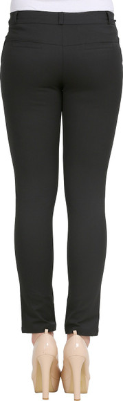 Zx3 Slim Fit Women Black Trousers - Buy Zx3 Slim Fit Women