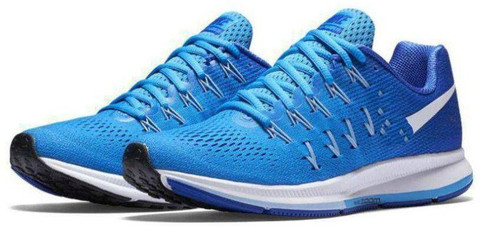 nike men blue air zoom pegasus 33 running shoes