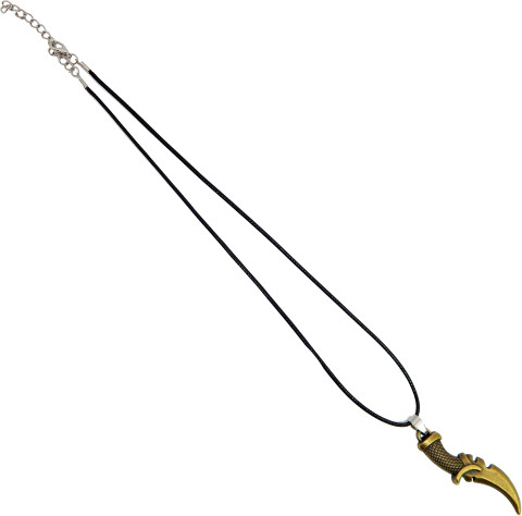 FRESH VIBES Stylish Long Leather Rope Knife Pendant Locket